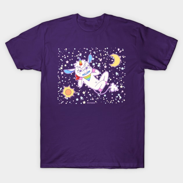 Space Gay🦄 (no bg) T-Shirt by Doutarina